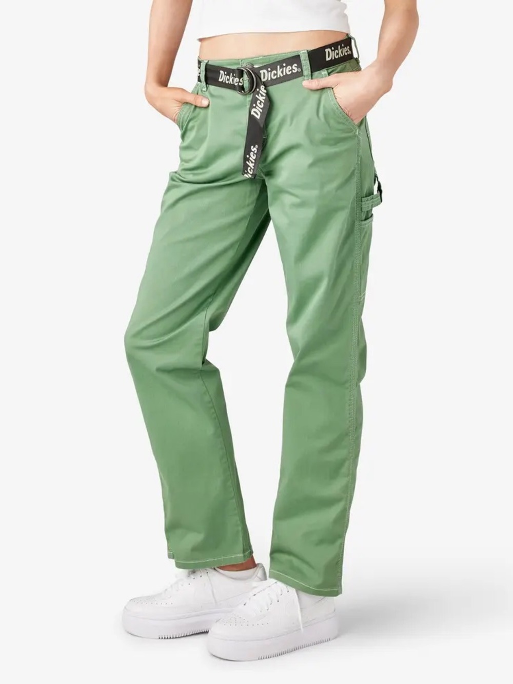 Dickies Womens Green Carpenter Work Wear Pants 26